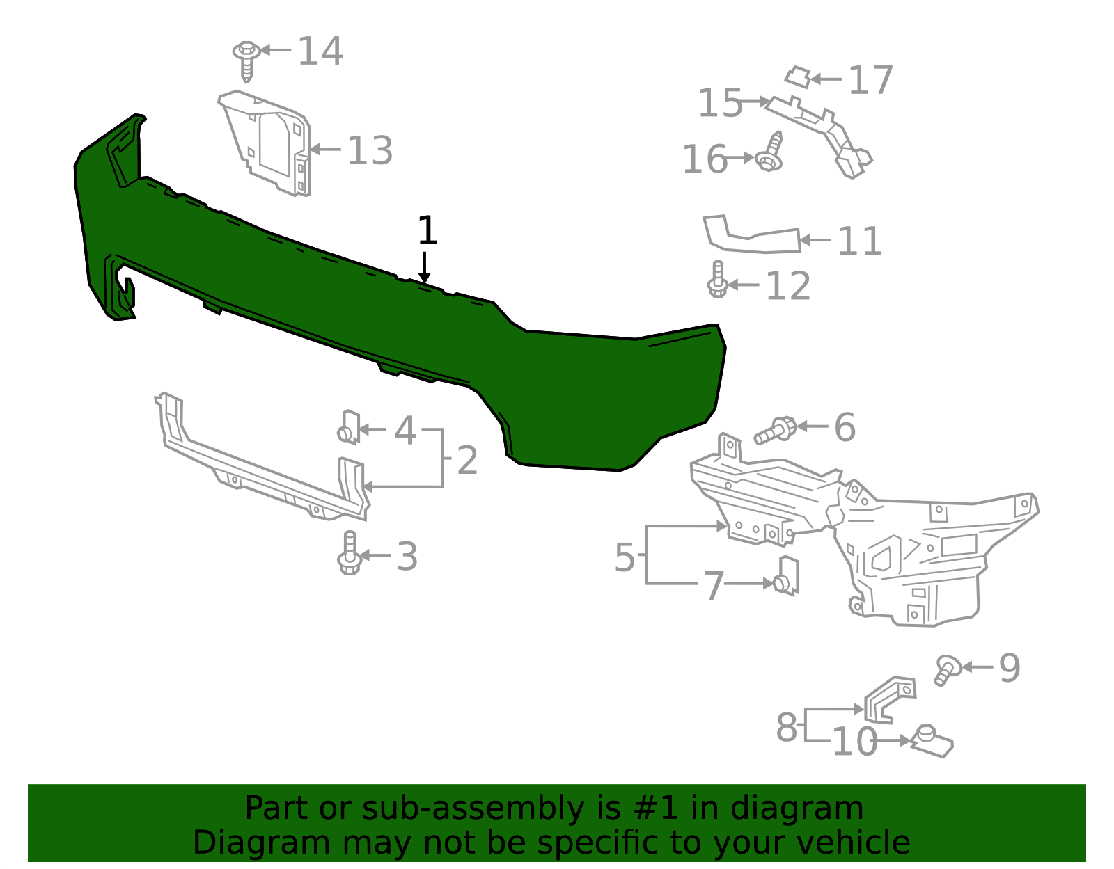 2020-2023 Chevrolet Front Bumper Impact Bar 84603326 GM | GMPartsDirect.com