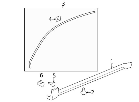 Exterior Trim - Pillars for 2014 Chevrolet Captiva Sport #0