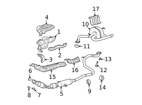 Exhaust Manifold for 2007 Toyota Yaris #1