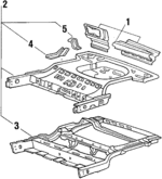 6910021200 - Body: Rear Body Panel for Hyundai: Excel Image