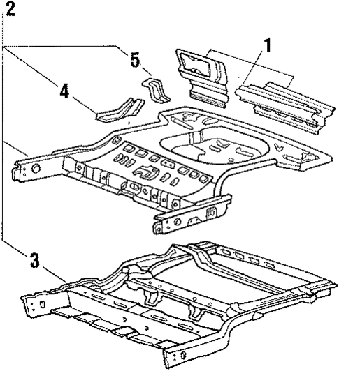 Rear Body for 1986 Hyundai Excel #2
