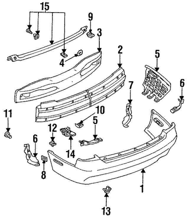 GA2K503D0 - : Bumper Cover Side Bracket for Mazda Image