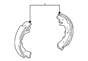 449552010 - Brakes: Brake Shoes for Toyota: Echo Image