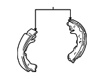 449552010 - Brakes: 2000-2005 Toyota Echo - Brake Shoes for Toyota: Echo Image