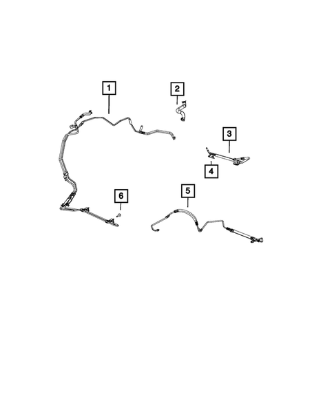 Power Steering Hoses for 2020 Dodge Journey #0