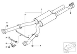 18307567171 - : Exhaust Pipes With Primary Silencer for BMW Image