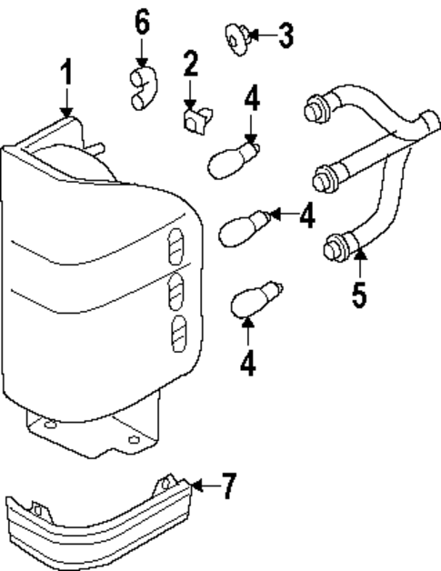 Combination Lamps for 2000 Isuzu Rodeo #0