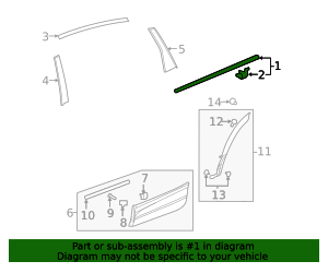 2017-2022 Honda CR-V Belt Molding 72950-TLA-A01 | Honda Factory Parts