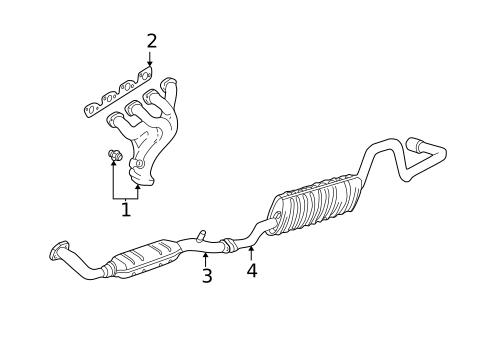 Exhaust Components for 2001 Ford Ranger #0