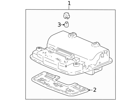 Overhead Console for 1999 Honda Odyssey #0