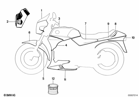 Painted Parts for 1991 BMW-Motorrad K 75 #0