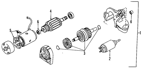 Starter for 1997 Mazda Millenia #0