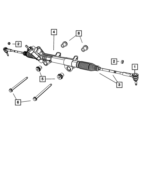 Steering Gear for 2009 Dodge Ram 1500 #0