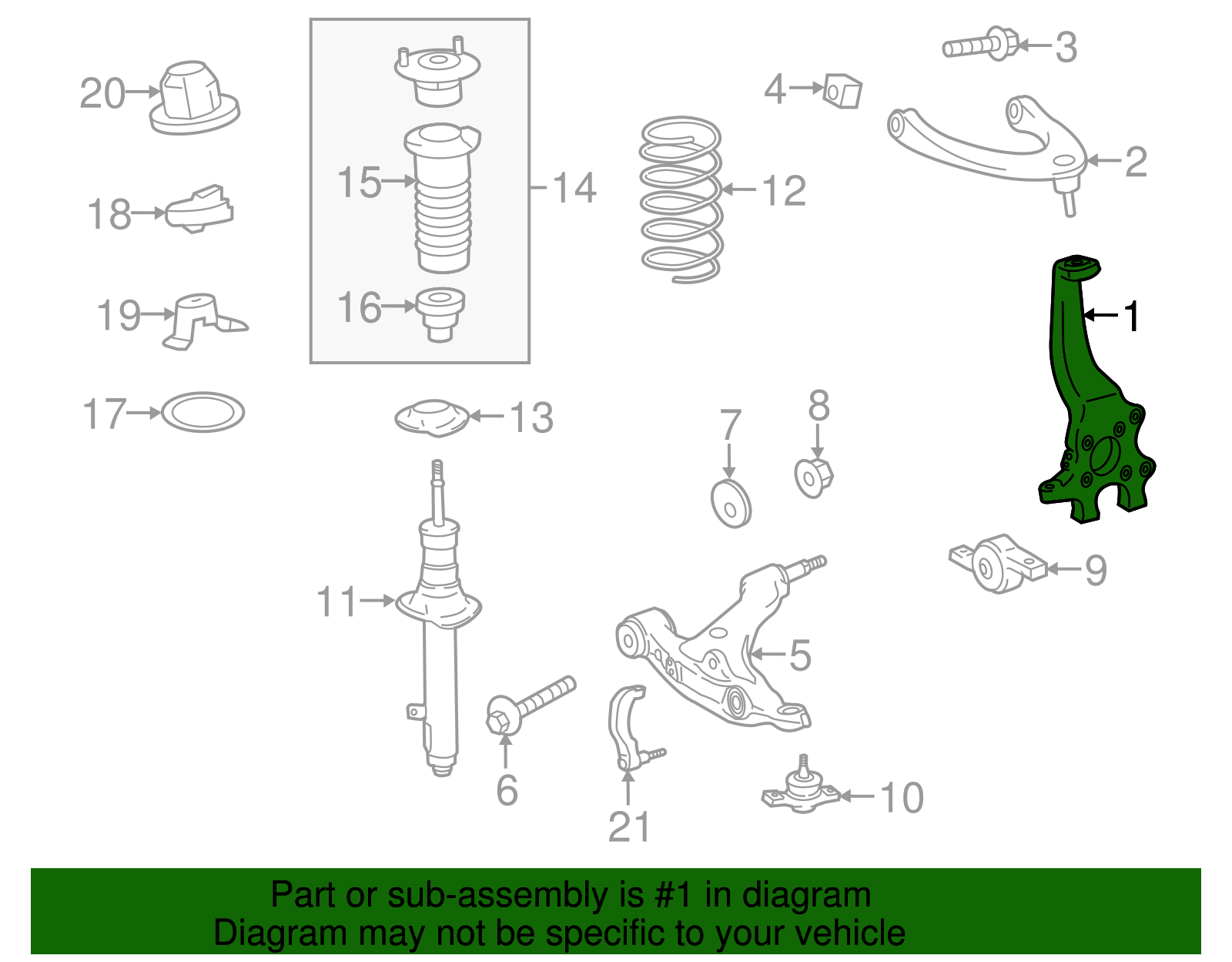 2013-2020 Lexus IS350 IS250 IS200 Front Right Passenger Side