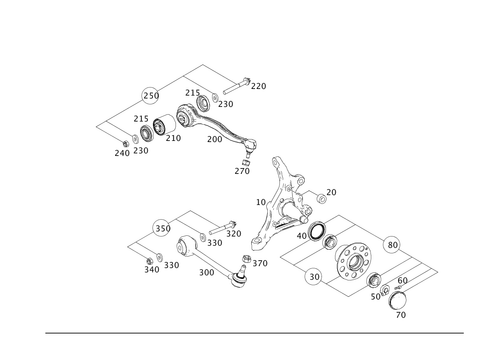 Steering Knuckle and Transverse Control Arm for 2012 Mercedes-Benz C250 #0