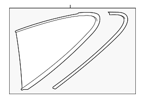 9915431121603C - Body: Quarter Glass for Porsche Image