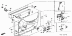 83534S87A12ZA - Interior/Bumper: PAD ASSY., R. FR. DOOR CENTER *B95L* (LEA) (LAPIS) for Honda Image