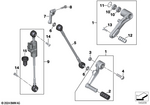 23419829507 - : Mount For Shift Lever for BMW-Motorrad Image