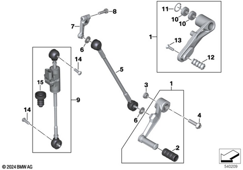 Outside Shift-Control Components for 2024 BMW-Motorrad M 1000 XR #0