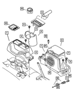5HF13XDVAC - Instrument Panel and Radios and Consoles: Floor Console for Mopar Image