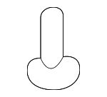 11517021 - Fuel System: Strap Bolt for Buick: Rainier, Skylark | Chevrolet: Trailblazer, Trailblazer EXT | GMC: Envoy, Envoy XL, Envoy XUV | Oldsmobile: Achieva, Bravada | Pontiac: Grand Am Image