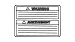 97034VC001 - Body: Caution Label for Subaru Image image