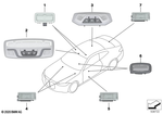 63319472764 - Lighting: Mirror Light, Led for BMW Image