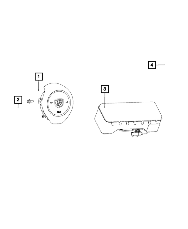 6JU48DX9AB - : Driver Air Bag for Mopar Image