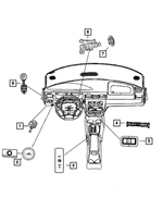 4602816AD - : Instrument Panel Switch Pod for Mopar Image