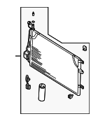 30676602 - HVAC: Condenser for Volvo: C70, S60, S80, V70, XC70 Image