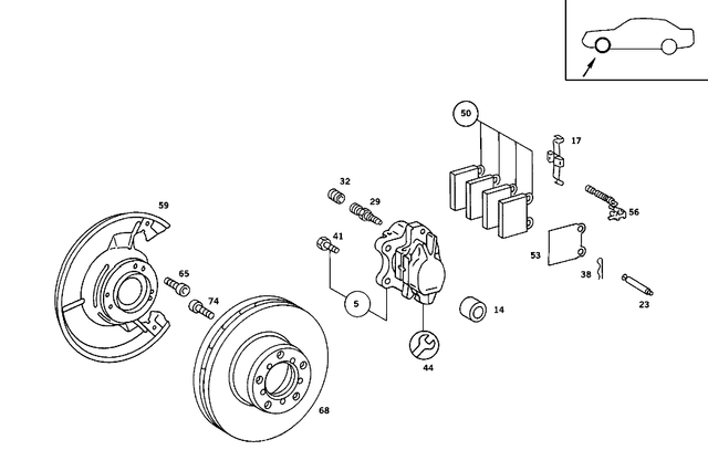 126420000564 - : Brake Disk for Mercedes-Benz Image