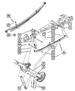 52113120AF - : Rear Leaf Spring for Dodge: Ram 1500 Image