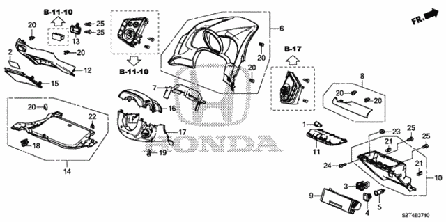 Instrument Panel Garnish (Driver Side) for 2012 Honda CR-Z #0