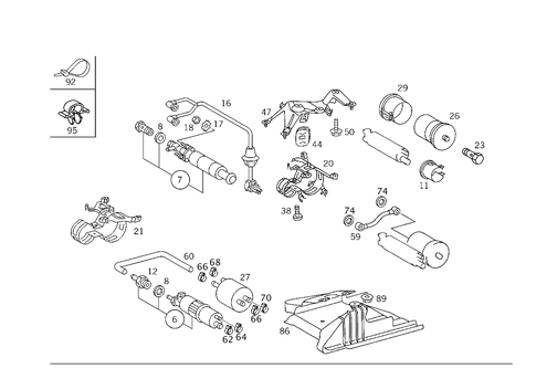 Fuel Pump Package for 2000 Mercedes-Benz C43 AMG #1
