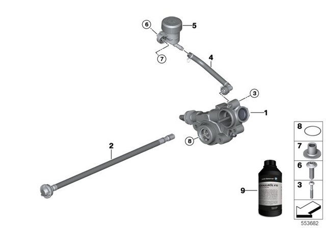 21527915030 - Clutch: Clutch Slave Cylinder - Asa for BMW-Motorrad Image
