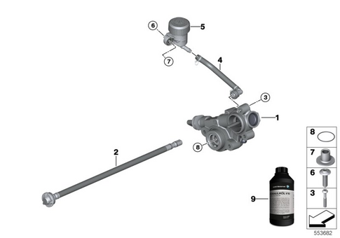 Clutch-Release Mechanism (Hydraulic) for 2025 BMW-Motorrad R 1300 RT #1