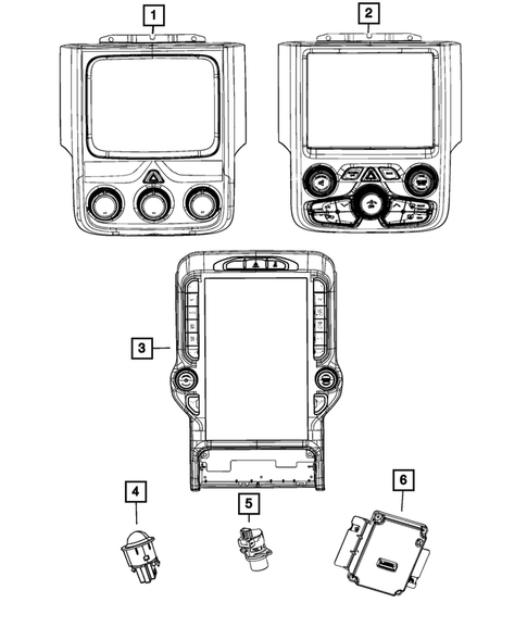 Air Conditioner and Heater Controls for 2019 Ram 3500 #0