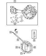 5170303AC - Front Axle; Corporate 205 MM Heavy Duty; Differential and Drive Line: Axle Housing for Mopar Image