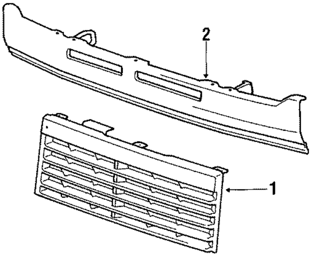 MB607023 - Body: Grille for Mopar Image