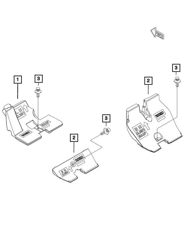 68315771AA - Interior Trim: Footrest Support for Mopar Image