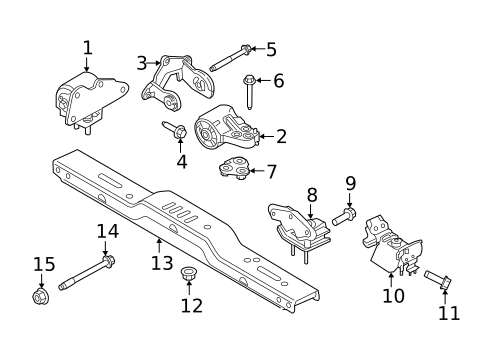 Engine & Trans Mounting for 2016 Lincoln Navigator #0