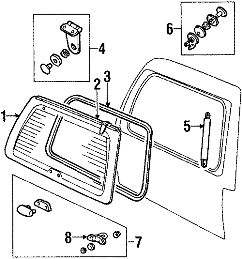 Liftgate for 2001 Lincoln Navigator #2