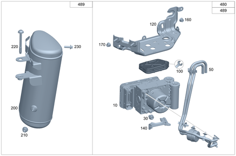 Compressor/Pressure Reservoir/Valve Unit for 2026 Mercedes-Benz GLC43 AMG #0