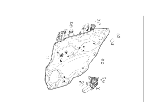 Window Regulator for 2014 Mercedes-Benz CLS 63 AMG&reg; S #0