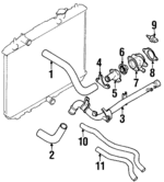 1789160G00 - : Water Inlet Pipe Bracket for Suzuki Image