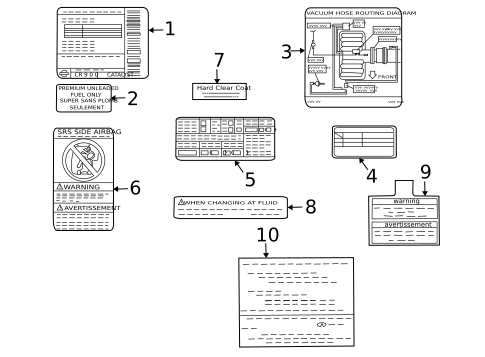 Labels for 2003 INFINITI M45 #0