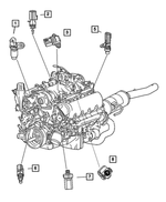 4868672AA - Electrical: Oil Pressure Switch for Mopar Image