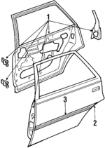 90239205 - Body: Door Shell for Pontiac: LeMans Image