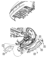 4806175AE - Body Sheet Metal Except Doors: Front Belly Pan for Chrysler: 300 | Dodge: Charger, Magnum Image