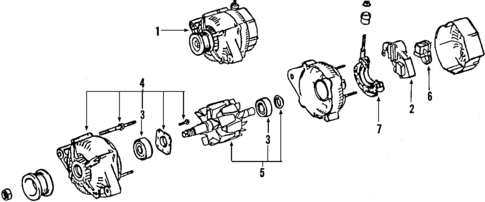 Alternator for 2004 Pontiac Vibe #0